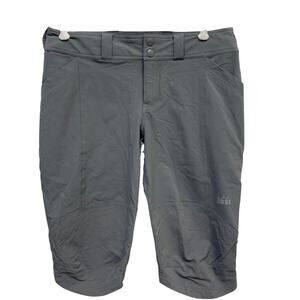 REI Women's Hiking Camping Capri Pants with Pockets, Size 8 Gray